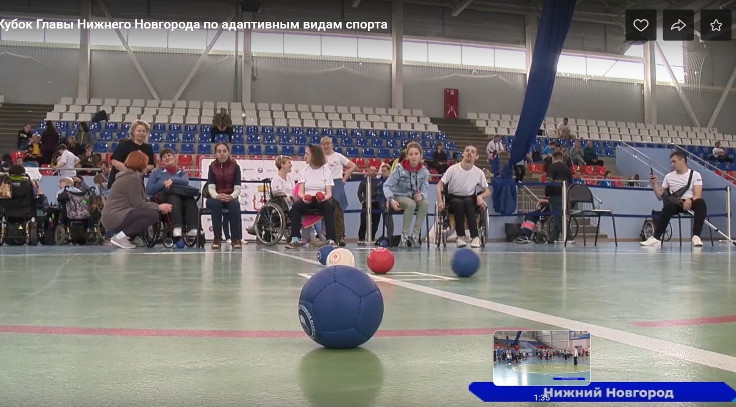 Кубок по адаптивным видам спорта. бочча.НН